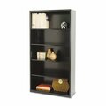 Tennsco Metal Bookcase, Five-Shelf, 34.5w x 13.5d x 66h, Black B-66-BLK